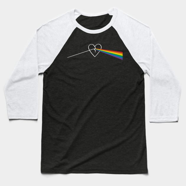 The Dark Side of Love Baseball T-Shirt by katiestack.art